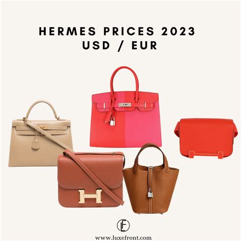 hermes hand bag prices|hermes bags price list.